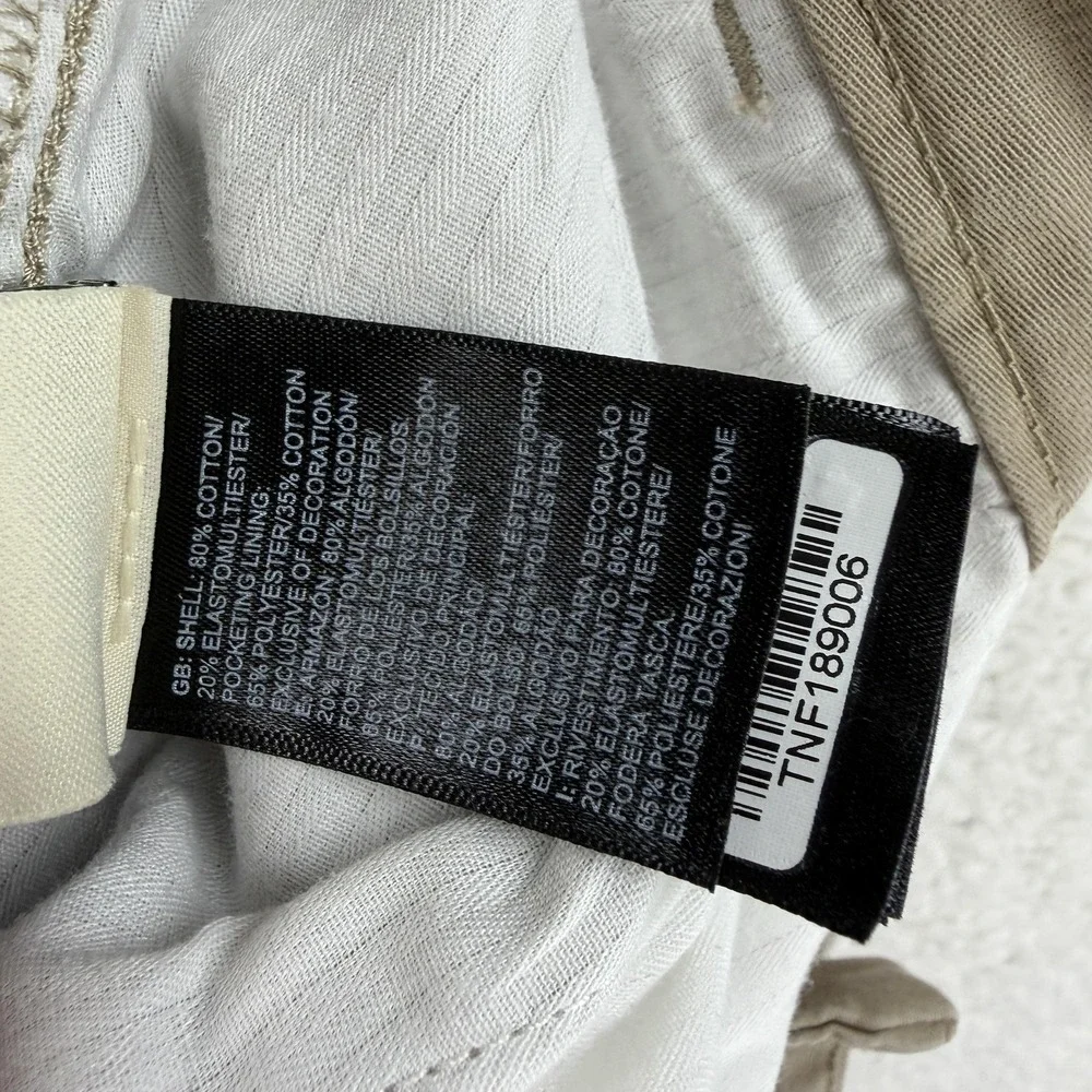 The North Face Pants Mens 38x30 Beige Chino Straight Leg Cotton Blend Renewed‎